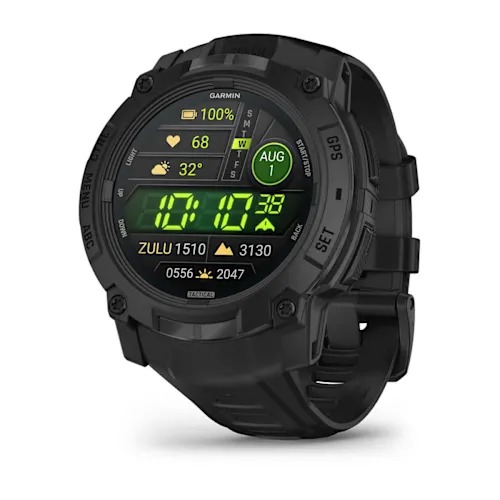 Garmin Instinct 3 50 mm AMOLED Tactical Edition Zwart met zwarte band